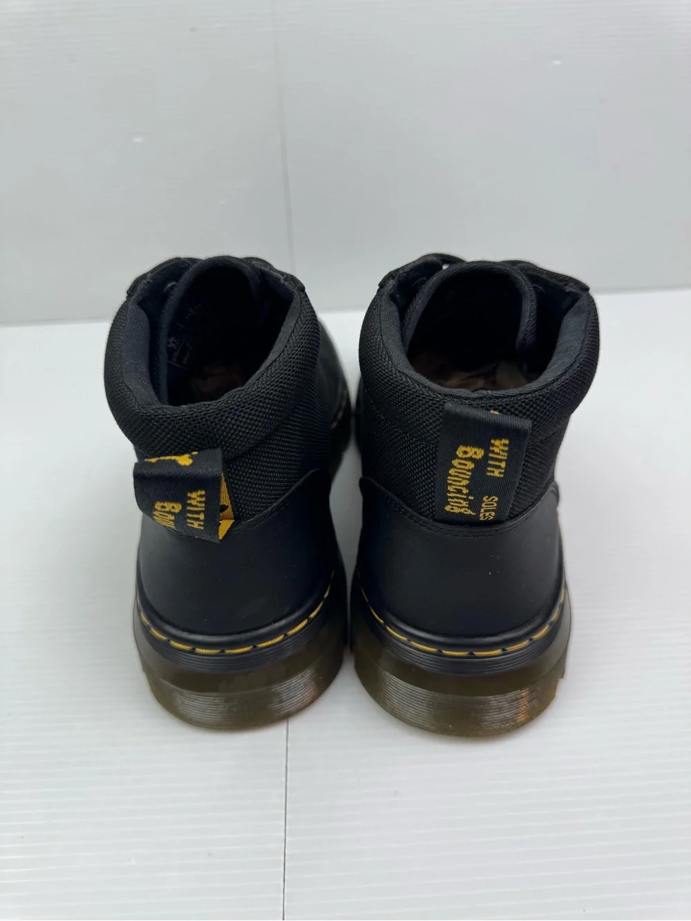 Dr. Doc Martens Bonny Air Wair Boots Unisex US Men 8 Women 9 Black Nylon Canvas